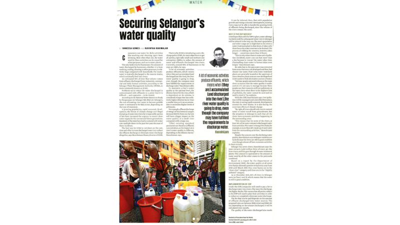 Securing Selangor’s Water Quality